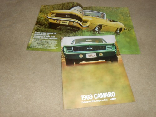 1969 camaro original brochure - camaro,
